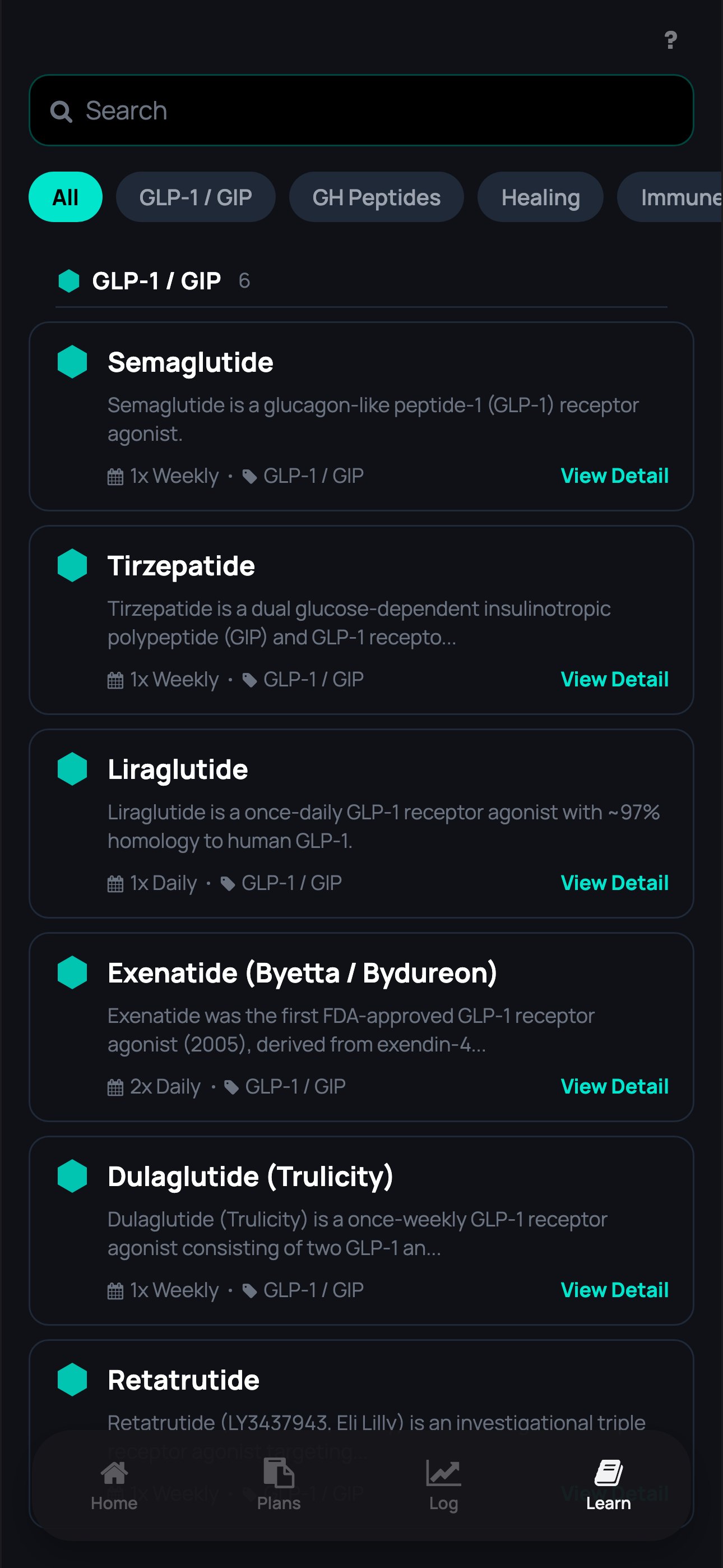 Peptocol learn library