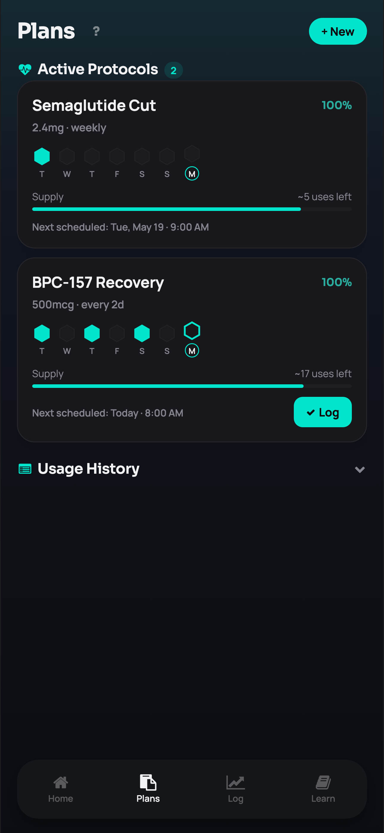 Peptocol plans and protocols